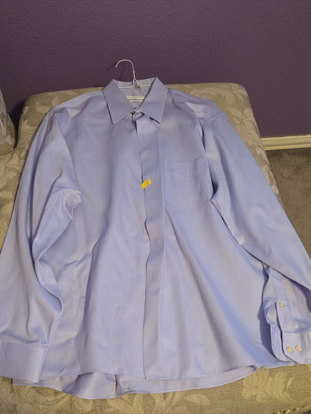 Geoffrey Beene Lavender Men's Dress Shirt